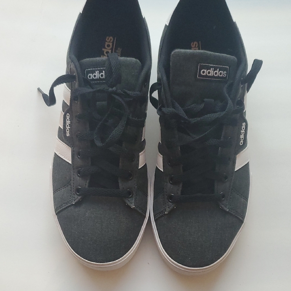 Adidas Black and White Sneakers with Classic Design